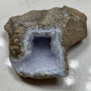 Natural Blue Chalcedony Crystal